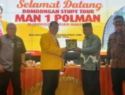 Pelajar MAN 1 Polman Studi Tour ke UNM: Prof Husain Syam Janjikan Beasiswa Berprestasi