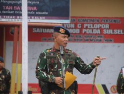 Upacara Hari Kesadaran Nasional, Danyon Ichsan Wanti-wanti Personel Tanggap Bencana hingga Siaga di Pesta Demokrasi