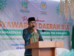 Wabup Alimin Buka Musda Pengda Muhammadiyah dan Aisyiyah Pinrang