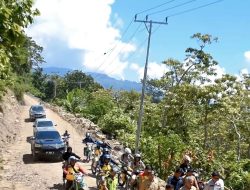 Pemprov Sulsel Support Bantuan Keuangan, Pemkab Pinrang Mulai Tangani Jalan di Letta-Kariango