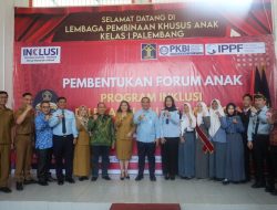 Kakanwil Kemenkumham Sumsel Hadiri Pembentukan Forum Anak Program Inklusi di LPKA Palembang