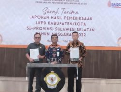 Terima LHP LKPD 2022, Basli Ali Sukses Antarkan Pemkab Selayar Raih WTP Ketujuh kalinya