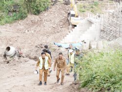 Komitmen Bupati Bantaeng Kendalikan Banjir, Progres Cekdam Kasiping Capai 90 Persen