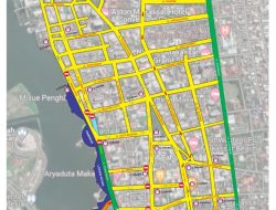 Sukseskan MNEK 2023, Dishub Makassar Lakukan Rekayasa Jalan