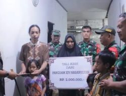 Ditinggal Orang Tua, Pangdam XIV Hasanuddin Beri Tali Asih Pada Empat Anak di Bone