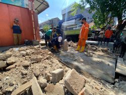 Dinas PU Makassar Turunkan Tim Perbaiki Jalan Rusak di Bandang