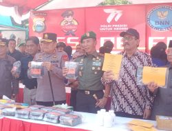 300 Ribu Jiwa Generasi Muda Indonesia Diselamatkan, Polda Sulsel Musnahkan Ratusan Kilogram Narkoba