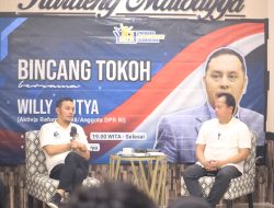 Edukasi Mahasiswa, Rudianto Lallo Gelar Bincang Tokoh Bersama Anggota DPR RI Willy Aditya