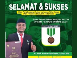 Kadis TPHP Kabupaten Bone Raih Satya Lencana dari Presiden
