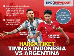 Jadwal War Tiket Indonesia vs Argentina Dimulai Hari Ini