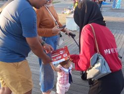 KPU Makassar Sosialisasi di Pantai Losari Terkait Pemilu