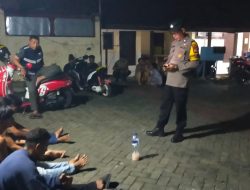 Rutin Patroli Malam, Polsek Ujung Tanah Amankan Empat Remaja yang Asik Minum ‘Ballo’