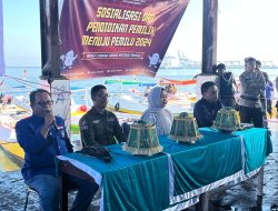 Rangkaian Kirab Pemilu, KPU Kota Makassar Sambangi Kelompok Nelayan Ajak ke TPS