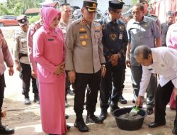 AKBP Erwin Syah Letakkan Batu Pertama Pembangunan Tiga Polsubsektor Wilayah Polres Sidrap