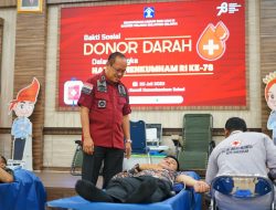 Donor Darah Kanwil Kemenkumham Sulsel, PMI Berhasil Kumpulkan 132 Kantong Darah
