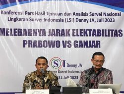 Survei LSI Denny JA: Elektabilitas Prabowo Unggul