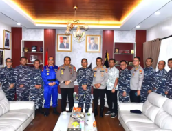 Perkuat Sinergitas TNI-POLRI, Komandan Lantamal VI Silaturahmi ke Mako Polda Sulsel