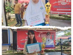 Chaziyah dan Regita Juara Lomba Baca Puisi Kemerdekaan Perpustakaan Mamuju Tingkat SD dan SMP