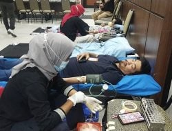 Meriahkan HUT RI ke-78, RSUD Andi Makkasau Gandeng PMI Gelar Donor Darah