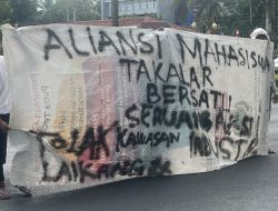 Mahasiswa Demo Minta Presiden Jokowi Batalkan Pembangunan Kawasan Industri di Takalar