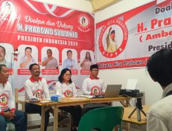 Relawan ‘KIPRA’ Torut Terbentuk, Optimis Menangkan Prabowo di Toraja