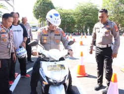 Lintasan S Untuk Pengurusan SIM C Resmi Diberlakukan Hari Ini, Satlantas Polrestabes Makassar Lakukan Uji Coba