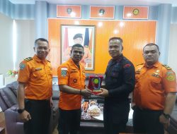 Komandan Brimob Bone Tingkatkan Sinergitas Bersama Kepala Kantor Pencarian dan Pertolongan Kelas A Makassar