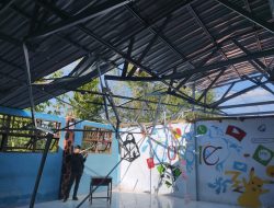 Angin Kencang Landa Makassar, Satu Bangunan Sekolah Porak-poranda 