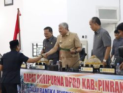 DPRD Pinrang Gelar Rapat Paripurna Terhadap Rancangan Ranperda Perubahan