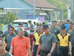 Sambut HUT TNI ke 78,Kodim 1404 Pinrang Gelar Bakti Sosial dan Jalan Santai 