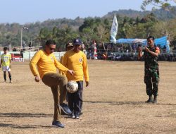 Buka Turnamen Sepak Bola Bupati Cup V 2023 di Pulau Jampea, Basli Ali Harap Lahir Atlet Berprestasi
