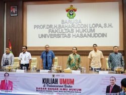 Wakil Menteri Hukum dan HAM Luncurkan Buku Dasar-Dasar Ilmu Hukum di UNHAS