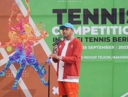 Dibuka Wamenkumham, Kakanwil Kemenkumham Sulsel Hadiri Tennis Competition HUT PT. Semen Tonasa ke-55