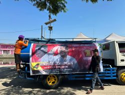 Musim Kemarau Melanda, Bacaleg Gerindra ini Salurkan Air bersih di Makassar