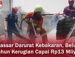 Sehari Damkar Makassar Tangani Lima Kebakaran, Kerugian Ditaksir Capai Rp13 Miliar
