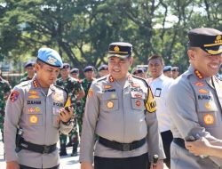 Kapolres Yudi Frianto Ikuti Gelar Pasukan Ops Mantap Brata, Polres Pelabuhan Makassar Siap Sukseskan Pemilu 2024