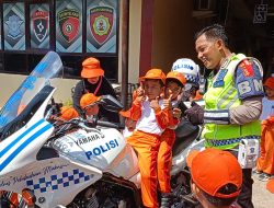 Polri Sahabat Anak, Satlantas Polres Pelabuhan Makassar Terima Kunjungan TK Al Afiah Banta-banteng