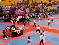 Hari Pertama Kejuaraan Poltek Cup 2023, Kontingen Taekwondo Sidrap Raih 4 Medali Emas dan 2 Perak