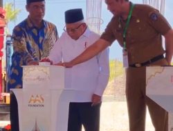 Wapres RI Letakkan Batu Pertama Masjid dan RS Terbesar di Kawasan Timur Indonesia