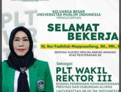 Nur Fadhilah Mappaselleng Jabat Plt Wakil Rektor III UMI