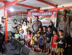 Raup Berkah dan Pahala, Polres Pelabuhan Makassar Berbagi Kebahagiaan Dengan Anak Panti Asuhan