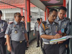 Sebelum Sertijab, Karutan Makassar Lakukan Pengecekan Fisik Rutan