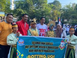 SMP Negeri 6 Makassar Gelar Porseni, Kelas 7B Tampilkan Botting Ugi’