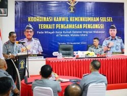 Perkuat Pengawasan Pengungsi Luar Negeri, Kemenkumham Sulsel Lakukan Koordinasi dengan Kemenkumham Maluku Utara