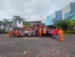 Latih Kesigapan Staf Hotel, Swiss Belinn Panakkukang Makassar Gelar Fire Drill