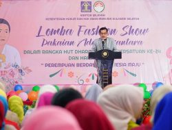 Peringati HUT DWP dan Hari Ibu, Dharma Wanita Pengayoman Kemenkumham Sulsel Gelar Lomba Fashion Show