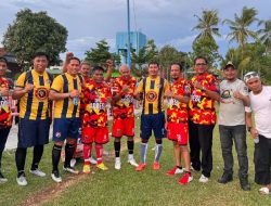 Bhayangkara FC Polres Sidrap Unggul Atas Apdesi Sidrap FC Dipertandingan Sepak Bola Persahabatan