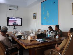 Bupati Basli Ali Bersama Forkopimda Silaturahmi Via Virtual dengan Pangdam XIV Hasanuddin