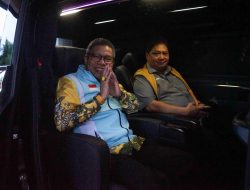 Tiba di Makassar, Airlangga Minta TP Dampingi Temui Gubernur dan Kepala Daerah se-Sulsel