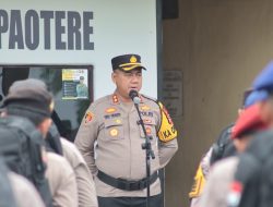 Pimpin Apel Pergeseran Pasukan PAM TPS di Kepulauan Sangkarrang, Ini Pesan AKBP Yudi Frianto